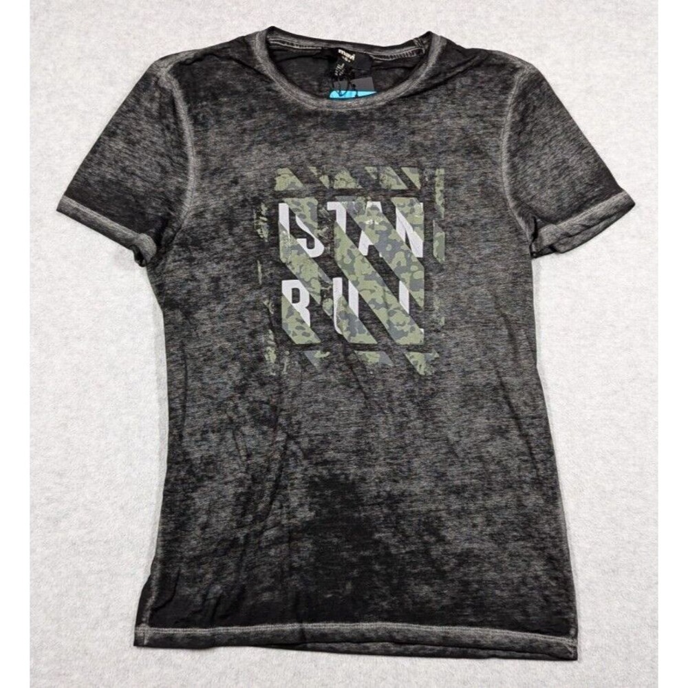 MAVI Men Shirt Small NWT Istanbul Heathered Washed Crewneck Short Sleeve‎